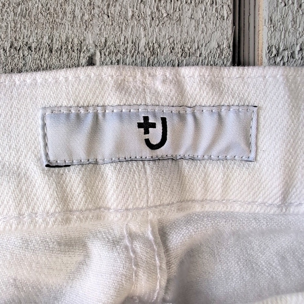 Jil Sander Uniqlo Selvedge Jeans Womens 33 White Cotton Spandex RN139864 - Picture 7 of 10